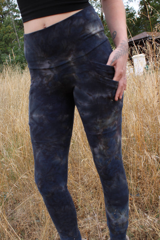 Medium 4 Pocket Leggings Fleece Sodalite Colorway