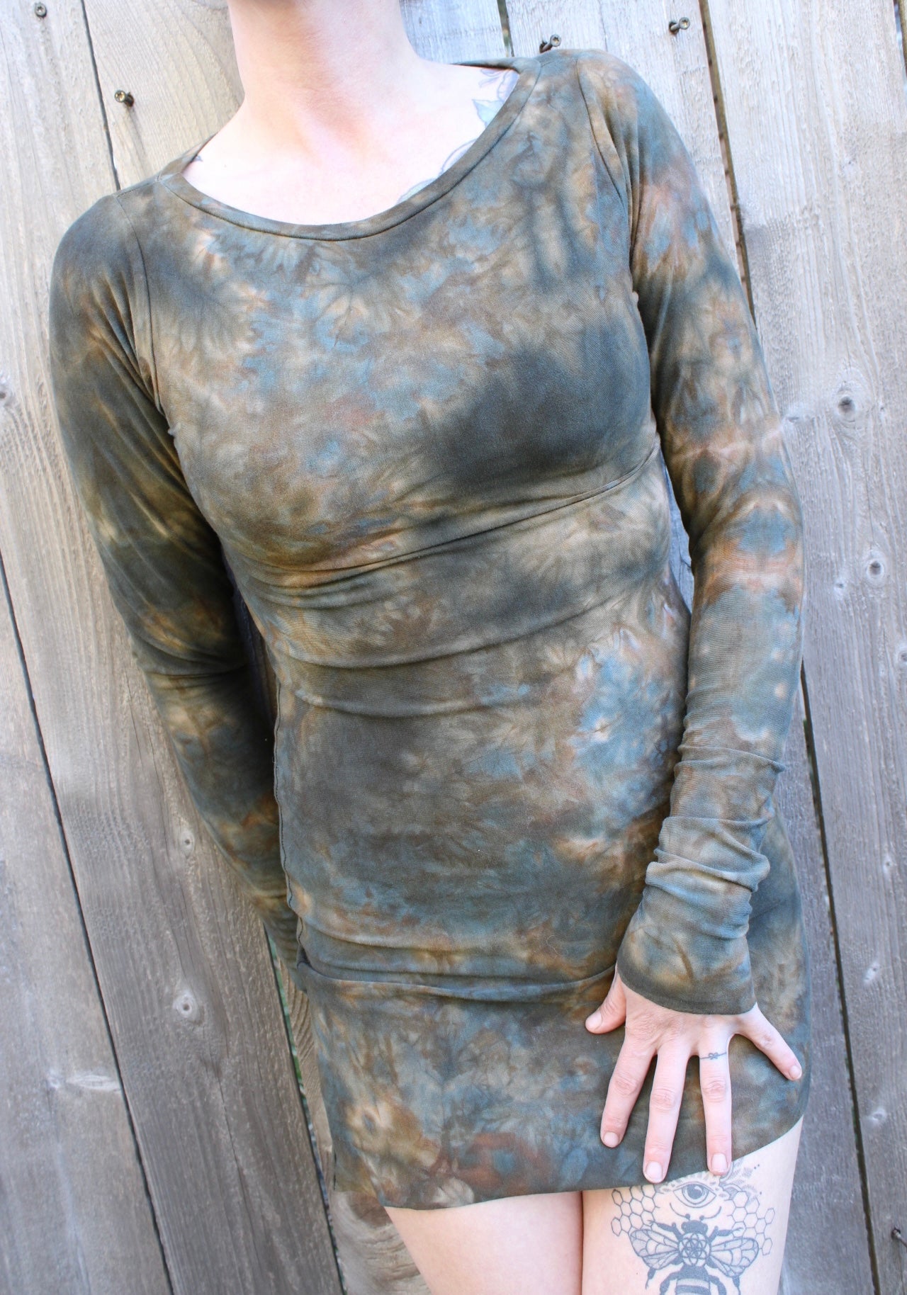 Medium Long Sleeve Tunic Oregon green jasper Colorway