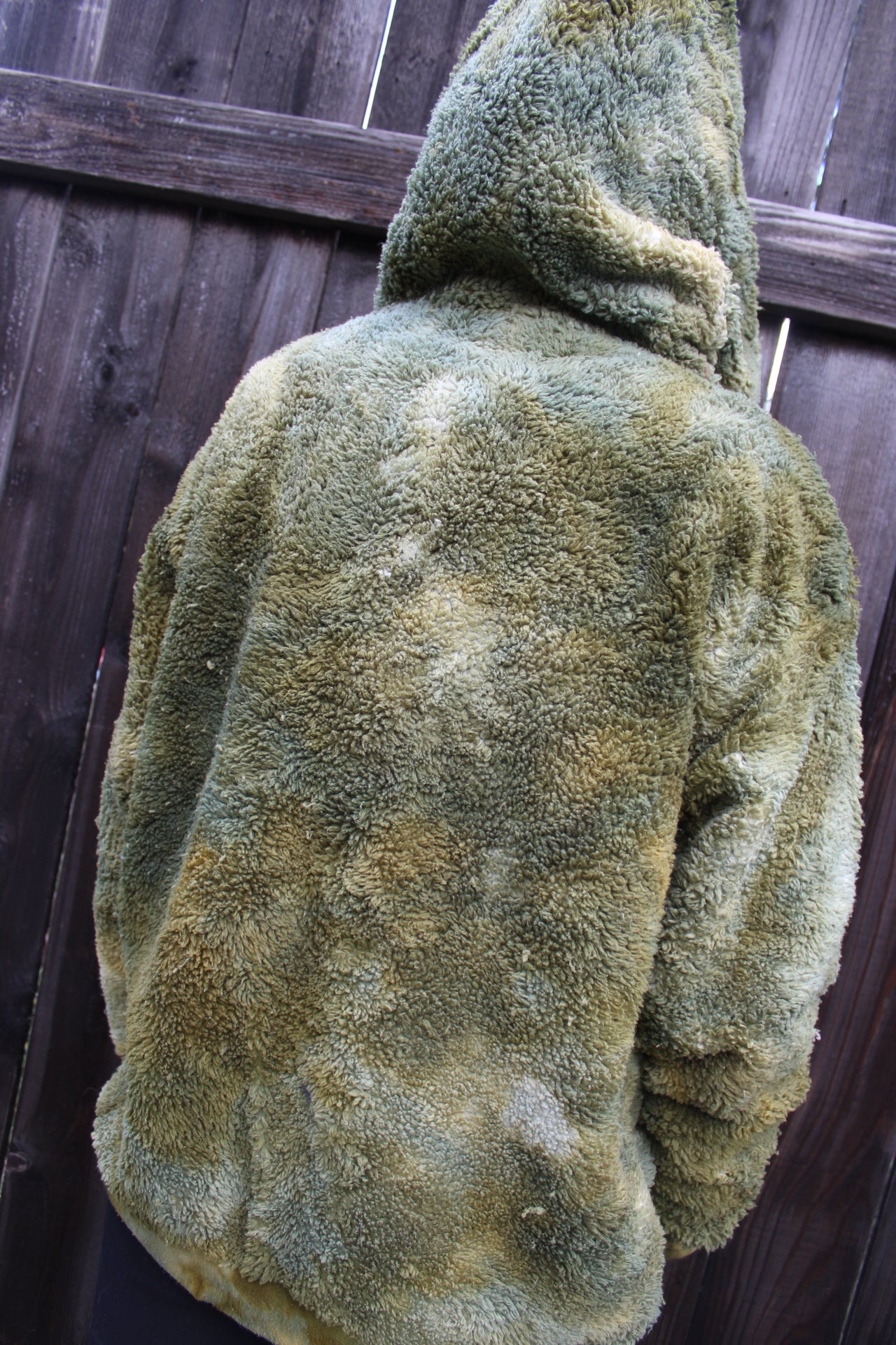 Medium Oversized Teddy Hoodie Moss Agate Colorway