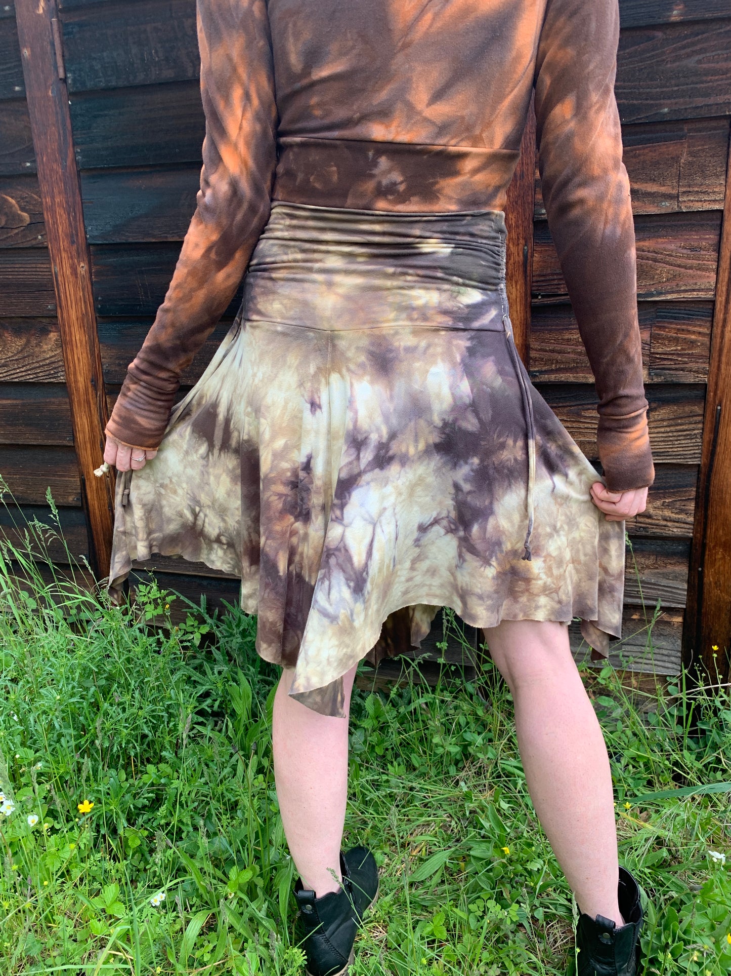 Leaf Fairy Skirt/Dress Bamboo Hemp Stretch