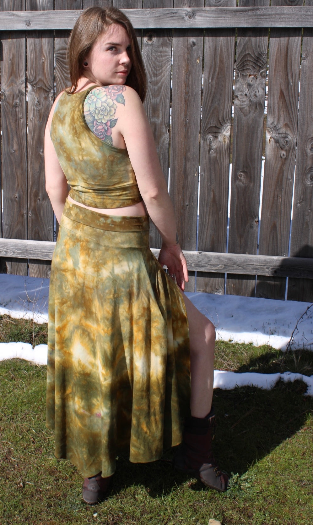 Serpentine/ Moss Agate Limited Collection Warrior Skirt