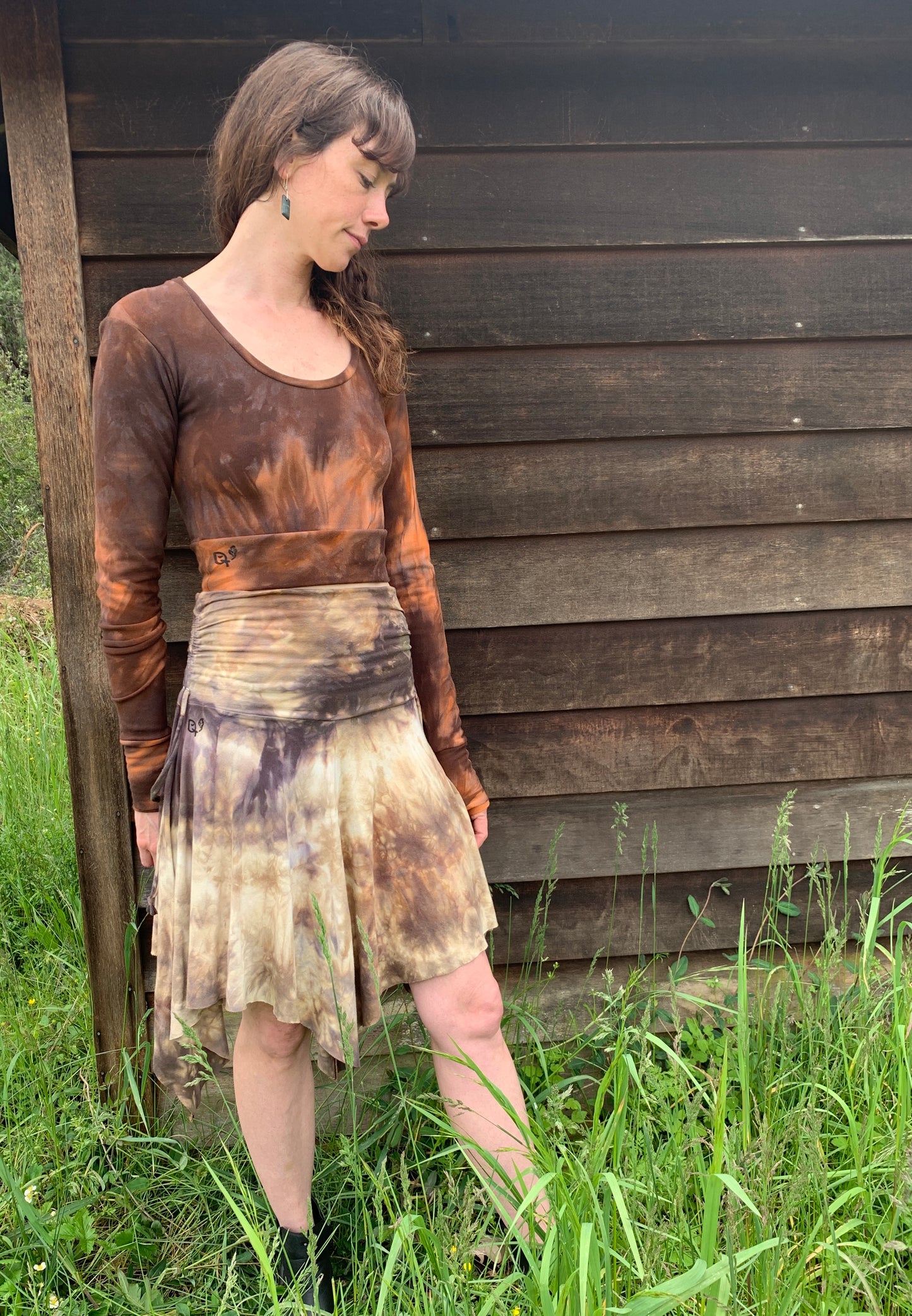 Leaf Fairy Skirt/Dress Bamboo Hemp Stretch