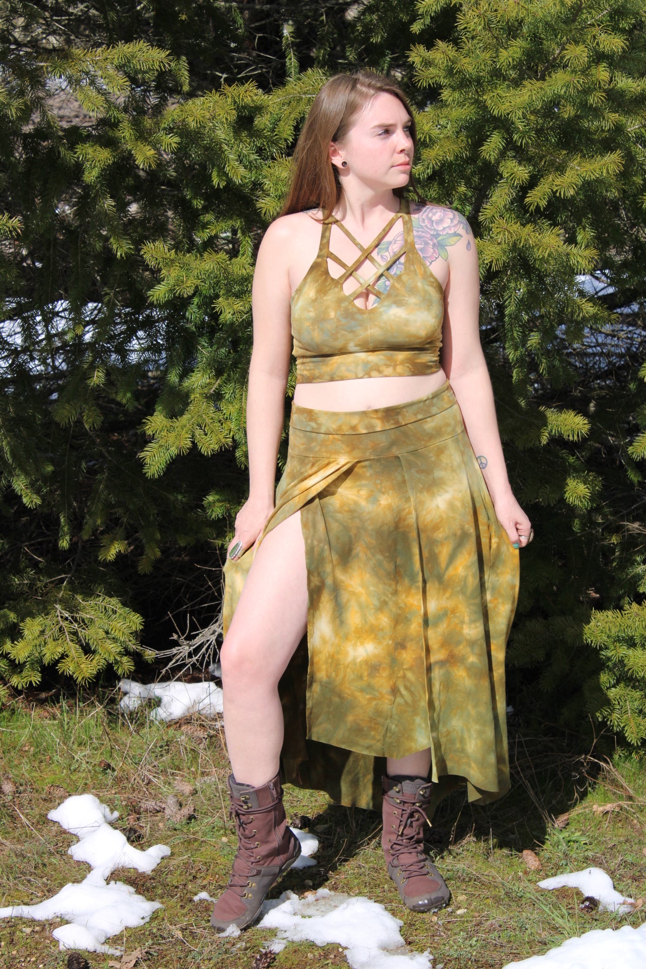 Serpentine/ Moss Agate Limited Collection Warrior Skirt