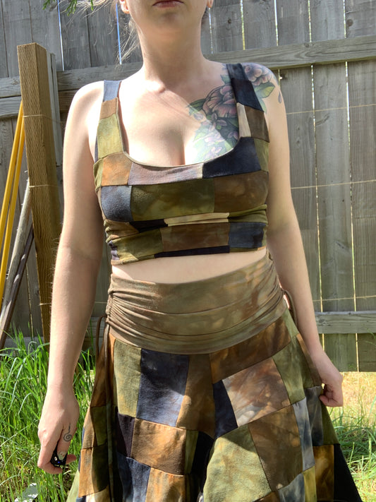 Medium Crop Tank Patchwork